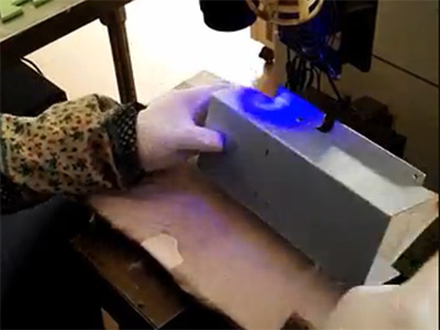 打印机配件激光焊接视频